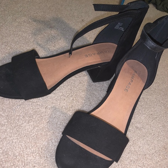 rampage black heels